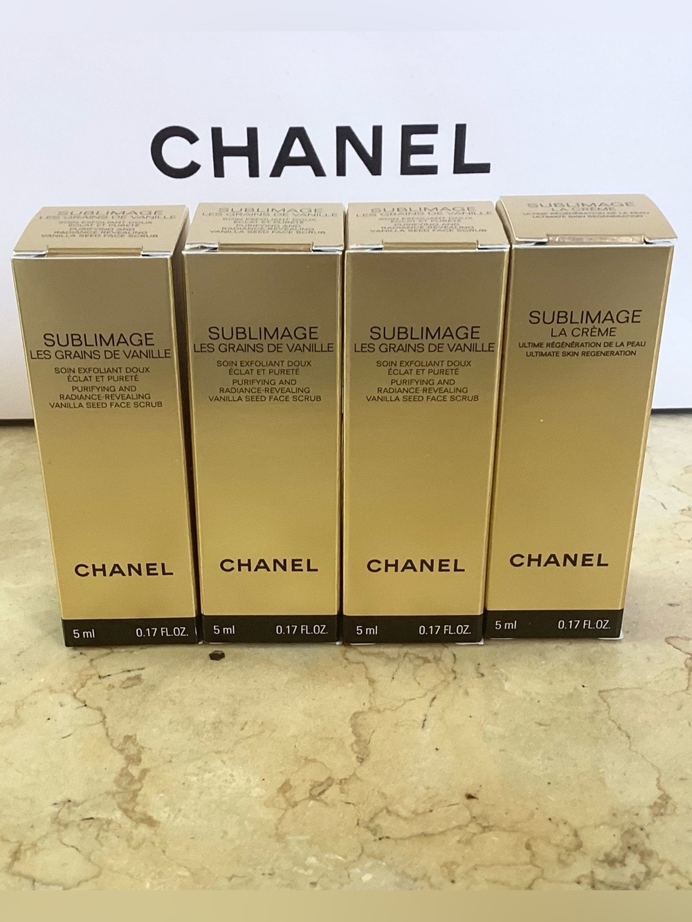3 CHANEL Sublimage Les Grains De Vanille Travel Face Scrub 1 La Cream Sublimage